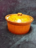 Glazed Covered Bean Pot