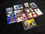 Collection of 11 Assorted Authentic Jersey Trading Cards