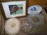 BL-Glass Bowls, Platters, Framed Print