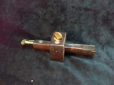 Antique Wood and Brass Woodworking Scribe Tool