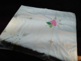 Vintage Applique Tablecloth 47x47