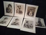Collection of Unframed Prints K. Hare 9.5x13