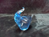 Studio Art Glass Blue Elephant