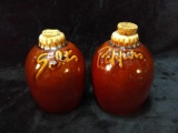 Hull Brown Glazed Salt and Pepper Shakers