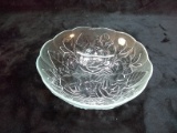 Glass Bowl with Rose Motif