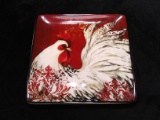 Decorative Ceramic Rooster Plate