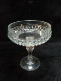 Crystal Diamond Point Compote