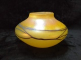 Studio Art Glass Ground Bottom Vase