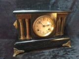 Antique Waterbury Lionhead Mantel Clock