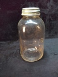 Vintage Lamb Mason Jar with Zinc Lid