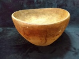 Vintage Handmade Wooden Bowl