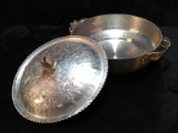 Hammered Aluminum Covered Bowl