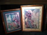 Pair Framed Country Prints
