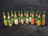 Collection 13 Commemorative Sports 7up Bottles