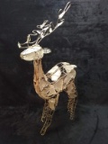 Wire and Stone Reindeer Decor