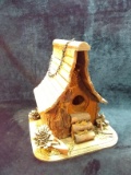 Custom Log Cabin Bird House