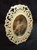 Porcelain Oval Picture Frame