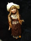 Porcelain Doll with Prairie Dress