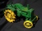 Cast Iron John Deere General Purpose Tractor with Spoke Wheels