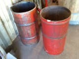 Pair Metal Oil Disposal Drums