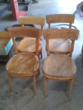 Collection 4 Wooden Dining Chairs