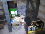 Cabinet Clean Out-Plastic Tubs, Drip Pans, Galvanized Bucket, Paint Accessories-BUYER MUST TAKE ALL-