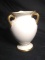 Vintage Empire Ivory Ware English Triple Handle Vase