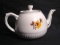 Vintage Teapot with Flower Motif