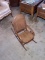 Vintage Bamboo and Wicker Child's Rocker