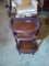 Contemporary Mahogany Oval Tiered Side Table