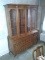 Antique Pecan Hutch (2 pc)