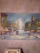 Unframed Contemporary Oil on Canvas-Street Scene signed T. Mare