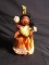 Hand painted Souvenir Doll -Woman with Baby and Bedroll