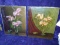 Pair Antique Unframed Oil on Canvas-Flowers