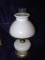 Vintage Milkglass Hobnail Lamp