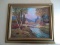 Framed Oil on Canvas-The Babbling Brook-signed Inez Warren