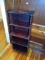 Antique Mahogany Bookshelf with Turned Spindles