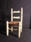 Upstairs -Wooden Rush Bottom Doll Chair