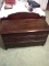 Upstairs - Antique Mahogany Jewelry Chest w/ Faux Drawers