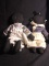 Upstairs -Collection 2 Folk Art African American Hand Stitched Dolls