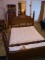 Upstairs -Antique 1930s Depression Waterfall Bed-Double-Mattress Free to Buyer