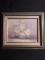 Upstairs -Contemporary Framed Oil on Canvas-Flowers -signed Nancy