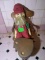 Upstairs - BL-Country Wooden Ware-Rocker, Heart Shape Seat, Doll