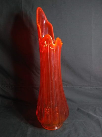 Vintage Blenko Orange MCM Vase
