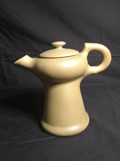 Vintage MCM Green Glaze Teapot