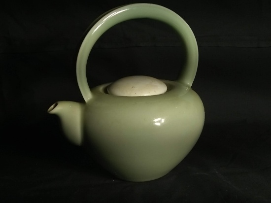 Vintage Ceramic Teapot with Short Spout