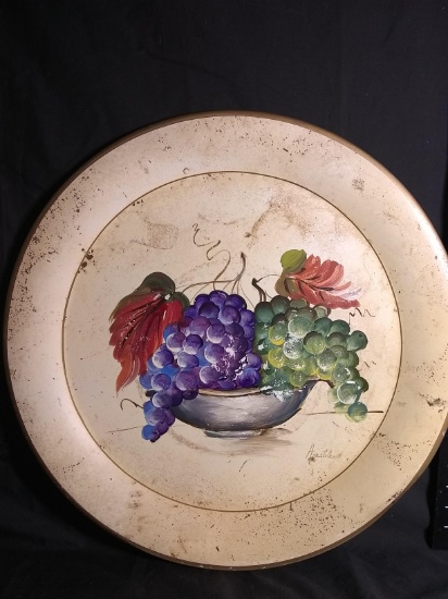 Vintage Hand painted Serving Tray