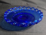 Cobalt Blue Pierced Edge Bowl