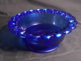 Cobalt Blue Pierced Edge Bowl