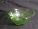 Vintage Green Vaseline Mixing Bowl